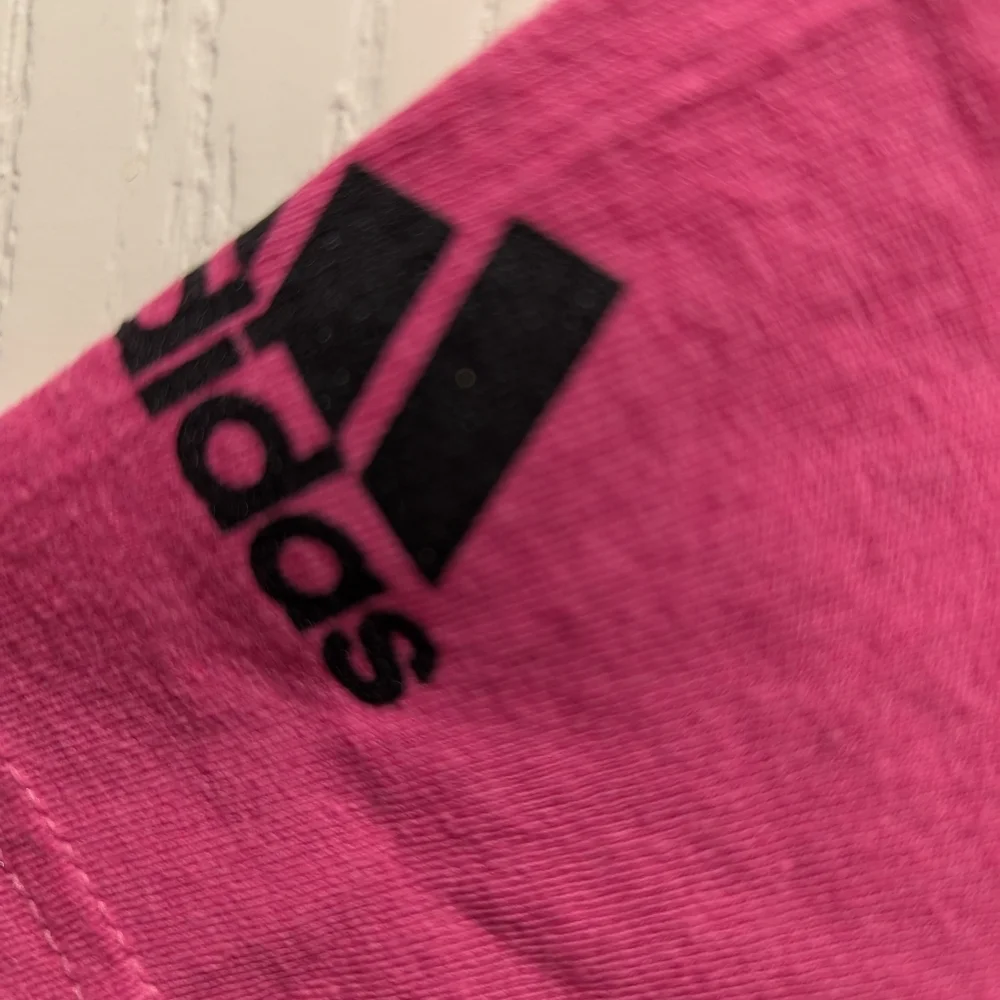 Adidas Logo Go-To Tee T-shirt Intense Pink Size M NWT MSRP $25